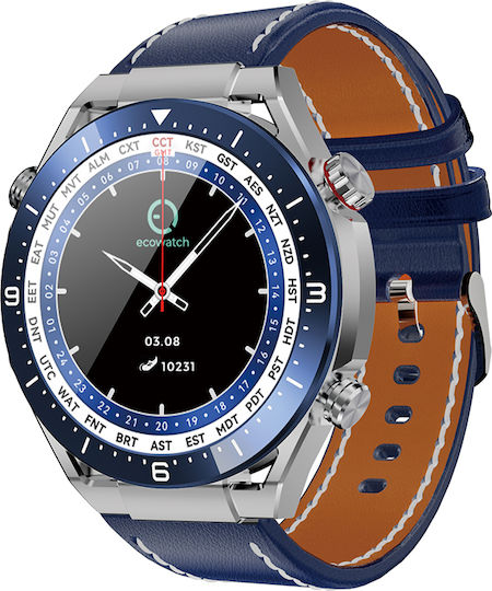 FitGo Ecowatch 1 with Heart Rate Monitor (Blue) view 2