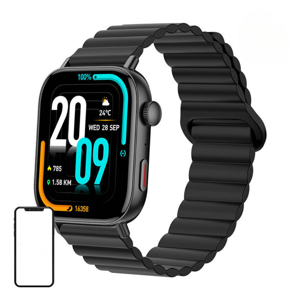 ED621 Smartwatch with Heart Rate Monitor (Black)
