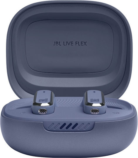 JBL Live Flex Earbud Bluetooth Handsfree Earphones with Charging Case Blue view 4