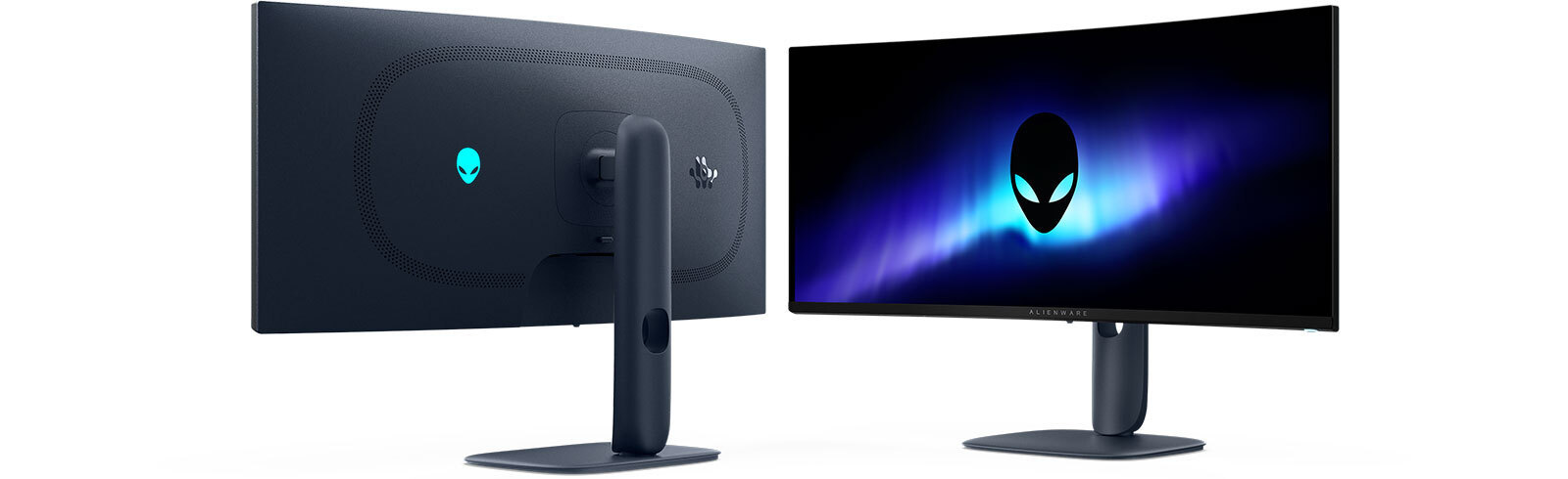 Dell Alienware AW3425DW Ultrawide QD-OLED HDR Curved Gaming Monitor 34.2" QHD 3440x1440 240Hz with Response Time 0.03ms GTG view 2