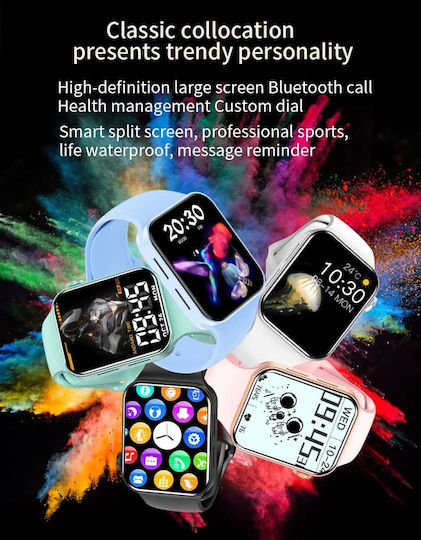 T100 Plus Smartwatch with Heart Rate Monitor (Red) vue 7