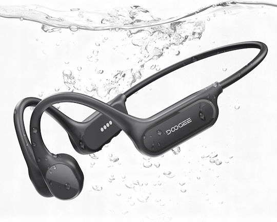 Doogee BoneAir Swim Bone Conduction / Open Ear Bluetooth Handsfree Headphones with Sweat Resistance Black