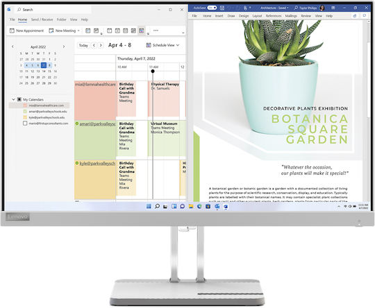Lenovo L24e-40 VA Monitor 23.8" FHD 1920x1080 with Response Time 6ms GTG