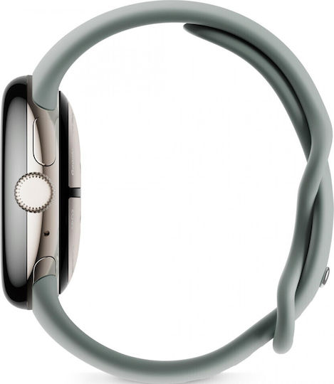 Google Pixel Watch 2 Aluminium with Heart Rate Monitor (Champagne Gold / Hazel Active Band) view 3