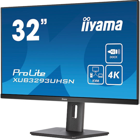 Iiyama Prolite XUB3293UHSN-B5 IPS Monitor 31.5" 4K 3840x2160 with Response Time 4ms GTG view 6