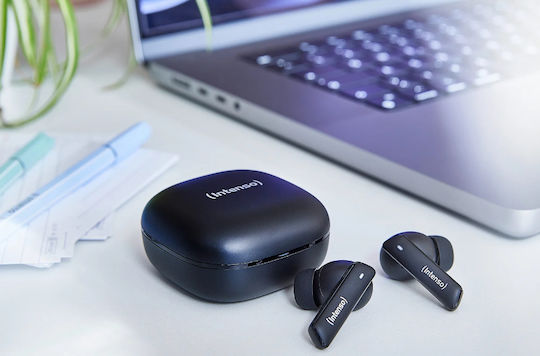 Intenso T500HAE In-ear Bluetooth Handsfree Earphones with Charging Case Black vue 2
