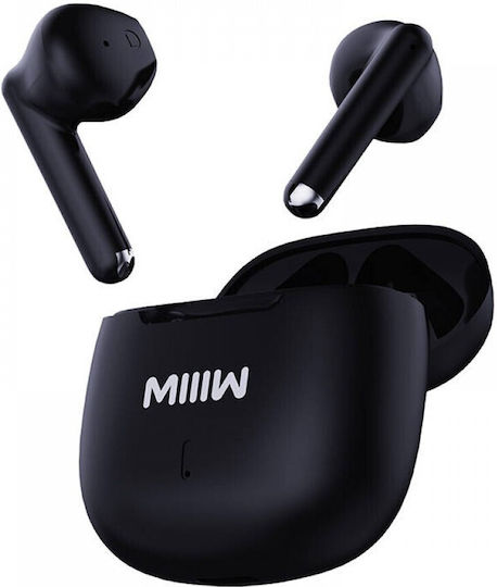 MIIIW Conch True Plus Earbud Bluetooth Handsfree Earphones with Charging Case Black view 1