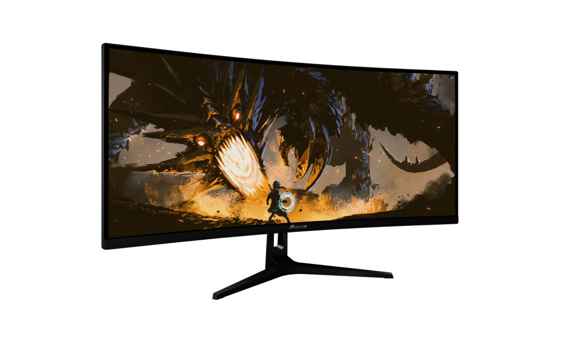Arozzi Nova 34T2K165 Ultrawide VA HDR Curved Gaming Monitor 34" QHD 3440x1440 165Hz vue 4