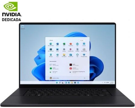 Asus ProArt P16 OLED H7606WU-ME021W 16" UHD (Ryzen AI 300 Series-9 HX 365/24GB/1TB SSD/GeForce RTX 4050/W11 Home) Nano Black (ES Keyboard) view 1