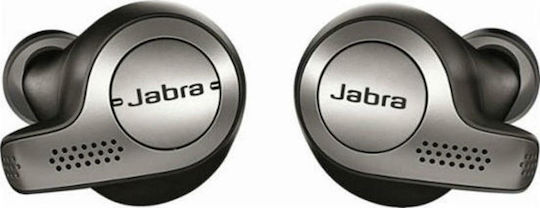 Jabra Elite 65t In-ear Bluetooth Handsfree Earphones with Sweat Resistance and Charging Case Titanium Black