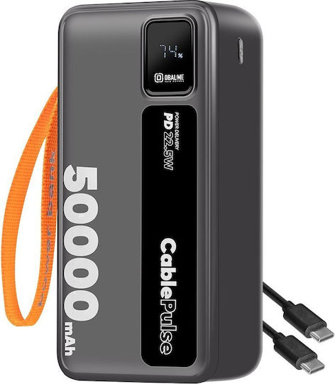 Obal:Me CablePulse Power Bank 50000mAh 22.5W with 4 USB-A Ports and USB-C Power Delivery Port Black