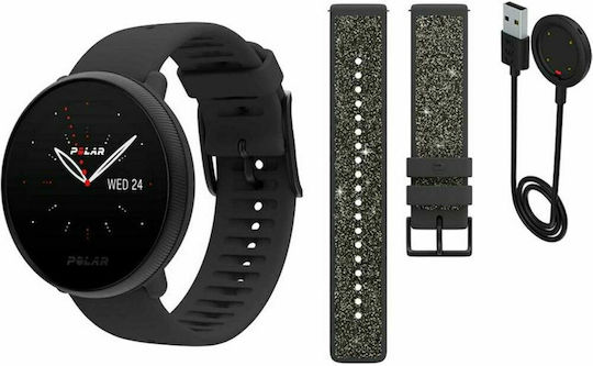 Polar Ignite 2 Stainless Steel 43mm Waterproof Smartwatch with Heart Rate Monitor (Black Crystal Edition) view 5