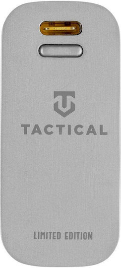 Tactical EDC Brick Power Bank 9600mAh 22.5W with USB-A Port and USB-C Port Silver
