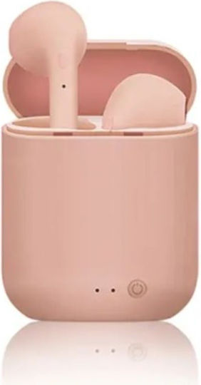 In-ear Bluetooth Handsfree Earphones with Charging Case Pink view 1