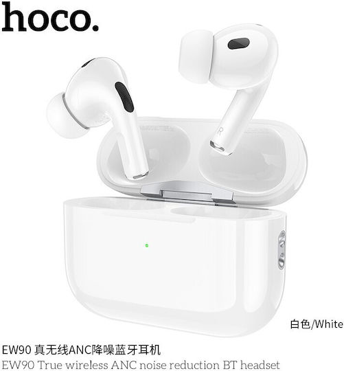 Hoco EW90 In-ear Bluetooth Handsfree Earphones with Charging Case White view 1