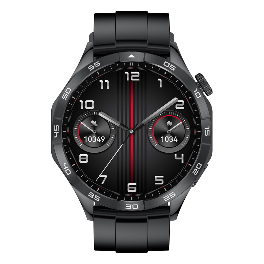 Lemfo HK4 46mm Smartwatch with Pedometer Heart Rate Calorimeter Sleep Monitoring Waterproof Black view 1