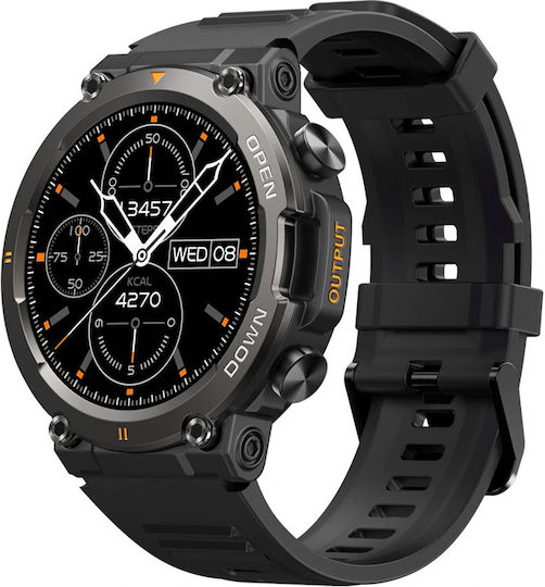 Zeblaze Vibe 7 47mm Smartwatch with Heart Rate Monitor (Black)