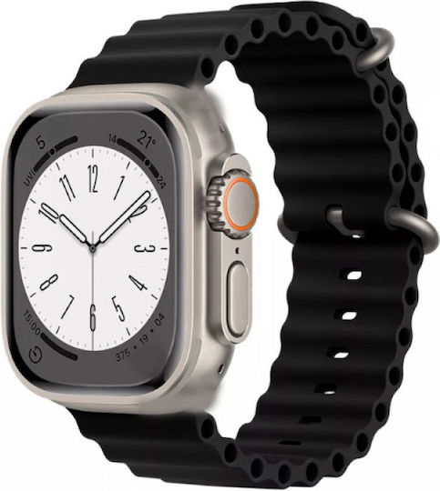Mini M8 Ultra 41mm Smartwatch with Heart Rate Monitor (Black)