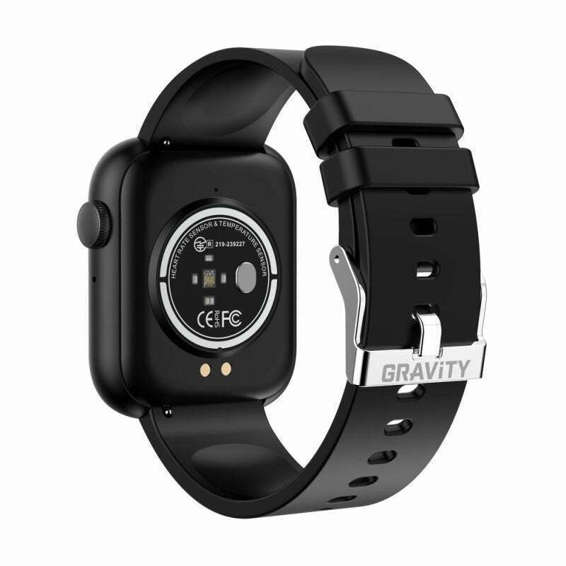 Gravity GT3-3 Smartwatch with Heart Rate Monitor Black view 4