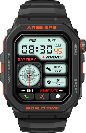 Zeblaze Ares GPS 47mm Smartwatch with Heart Rate Monitor (Black) view 2
