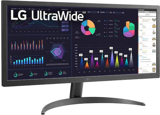 LG 26WQ500-B Ultrawide IPS HDR Monitor 26" FHD 2560x1080 with Response Time 5ms GTG vue 3