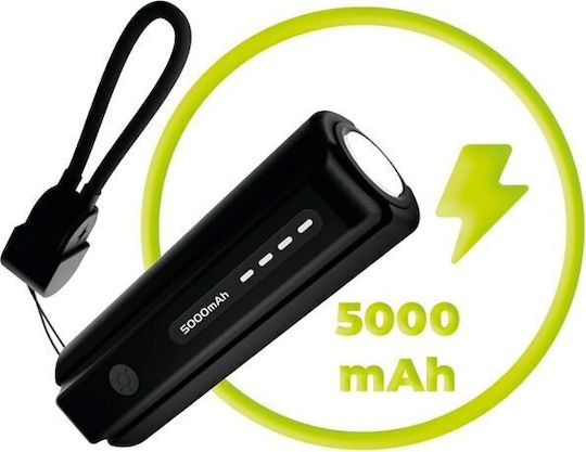 Mobile Origin PB7 with Flashlight and USB-C Cable Power Bank 5000mAh 12W Black view 4