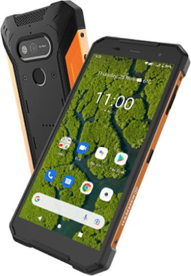Hammer Explorer Plus Eco Dual SIM (4GB/64GB) Resistant Smartphone Black / Orange view 2