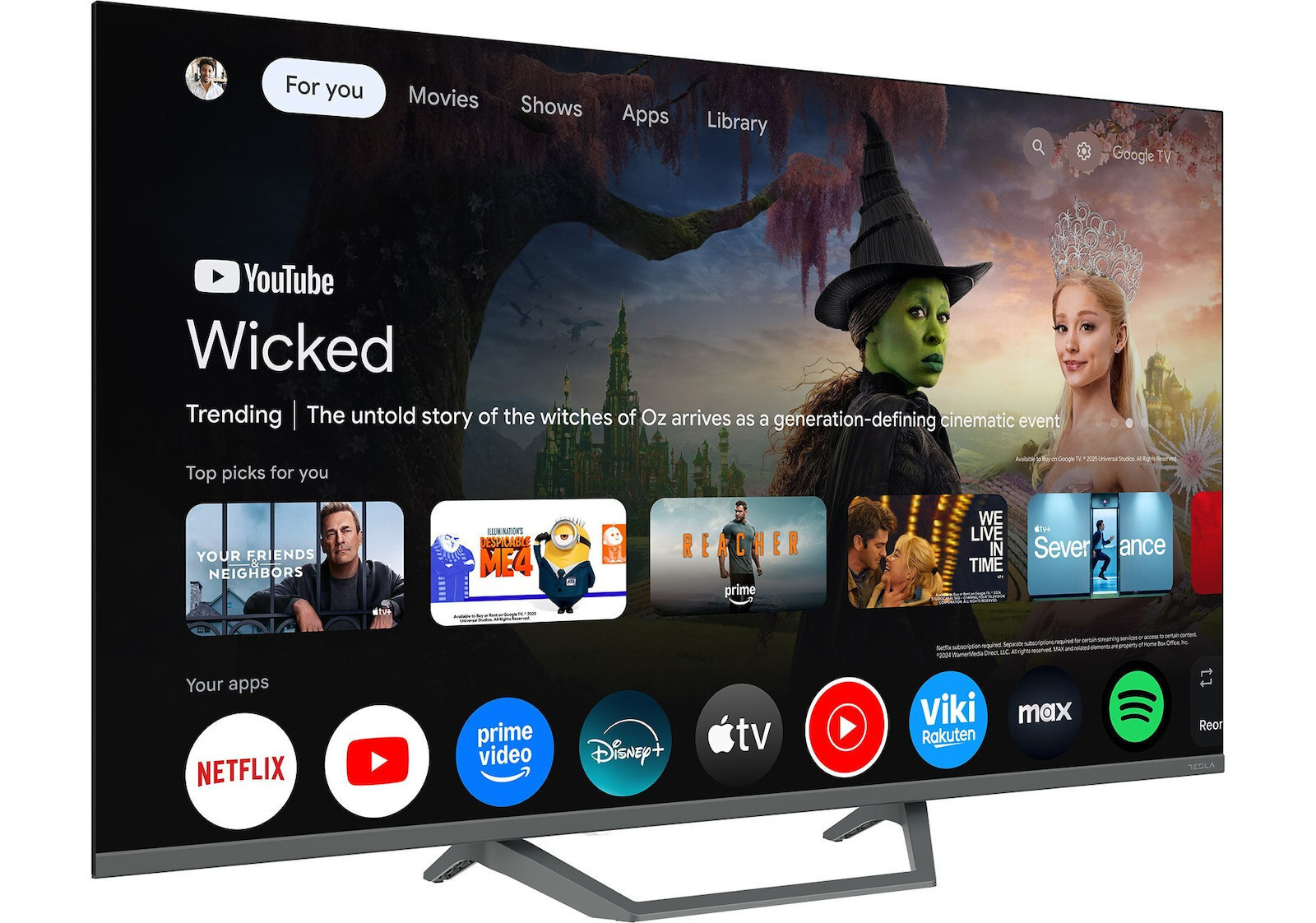 Tesla Smart Television 43" 4K UHD QLED Q43E655GUS HDR (2025) view 5