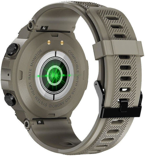 Nubi K22 Smartwatch with Heart Rate Monitor (Beige) view 4