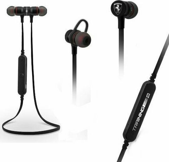 Ferrari Training In-ear Bluetooth Handsfree Earphones Black view 2