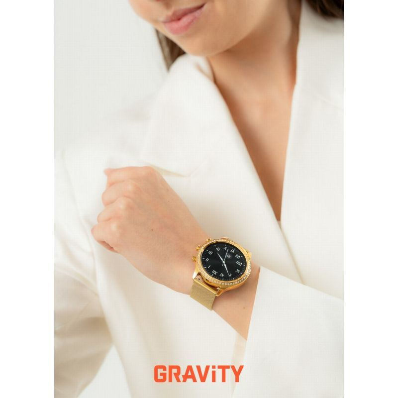 Smartwatch Gravity Zloty Strap Bracelet Gt5-4 view 4