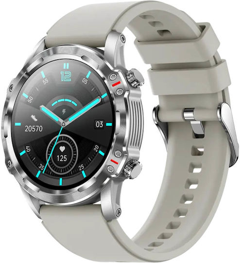 Microwear CF89 46mm Smartwatch with Heart Rate Monitor (Gray)