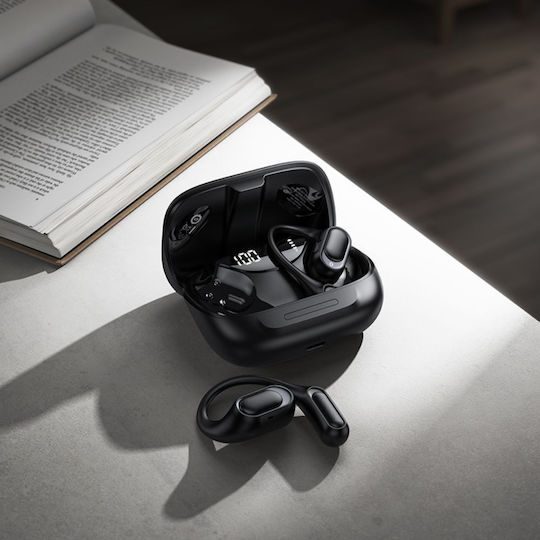 Hoco EA11 Open Ear Bluetooth Handsfree Earphones with Charging Case Black view 4