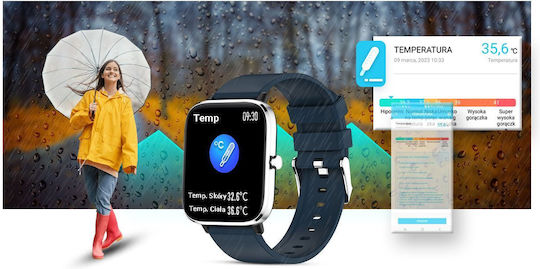 Giewont 230-4 Smartwatch with Heart Rate Monitor (Blue) view 8
