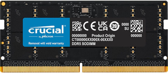 Crucial DDR5 with Module 1x32GB and Speed 5600 for Laptop CT32G56C46S5T