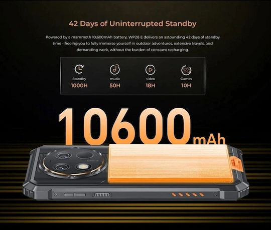 Oukitel WP28E Dual SIM (4GB/64GB) Resistant Smartphone Black view 6
