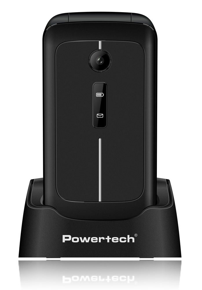 Powertech Sentry Dual SIM Mobile with Large Buttons Black view 3