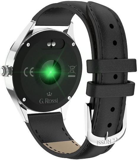 G.Rossi SG011C 38mm Smartwatch with Heart Rate Monitor (Silver/Black) vue 8