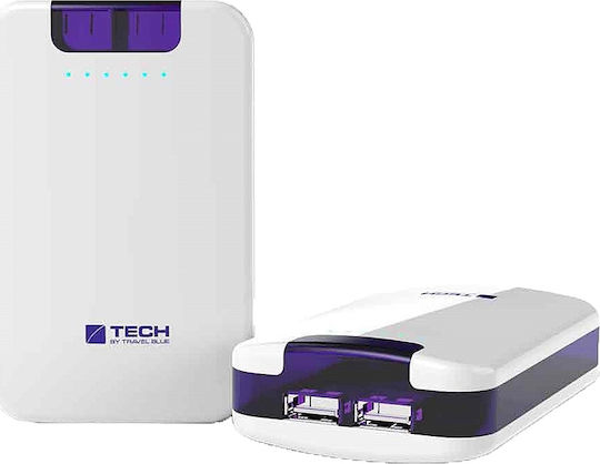 Travel Blue TB-977 Power Bank 7800mAh with 2 USB-A Ports White vista 2