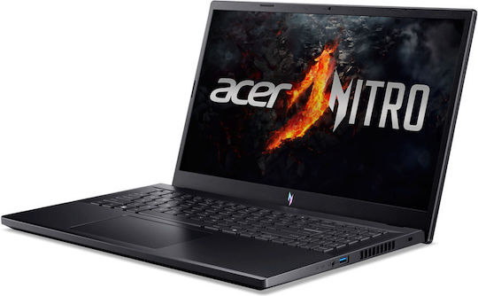 Acer Nitro V 15 ANV15-41 15.6" FHD (Ryzen 5-6600H/32GB/1TB SSD/GeForce RTX 2050/W11 Home) Obsidian Black (US Keyboard) view 2
