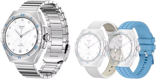 LG80 Mini 41mm Smartwatch with Heart Rate Monitor (Blue) view 2