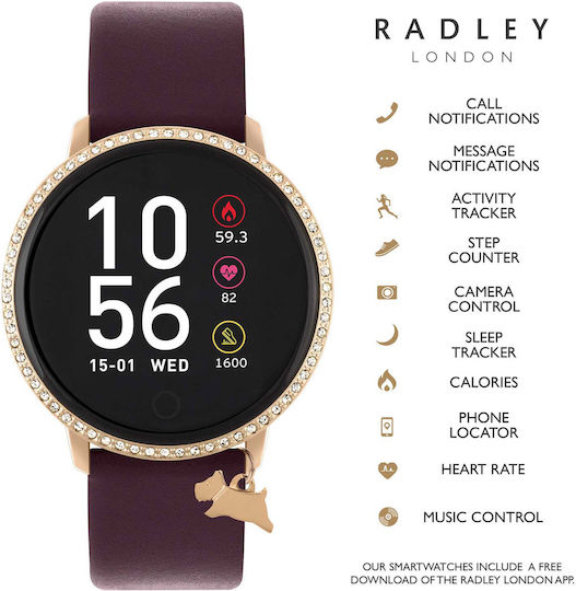 Radley London Smartwatch (Burgundy) view 1