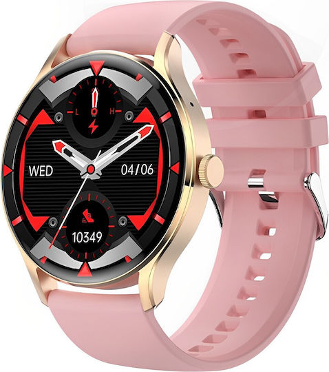 Avatar Fashion Smartwatch Fitness Bracelet Idealstore Full Touch Hd 1.28 Voice Assistant Call Bluetooth Calling Nfc Access Control Android-ios Spo2 Monitoring Heart Rate Sleep Multi-sport Long Battery Gold Edition view 1