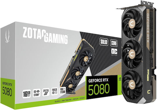 Zotac GeForce RTX 5080 16GB GDDR7 Solid Core OC Graphics Card view 1