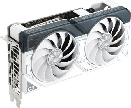 Asus GeForce RTX 4060 Ti 8GB GDDR6 Dual OC White Graphics Card view 2