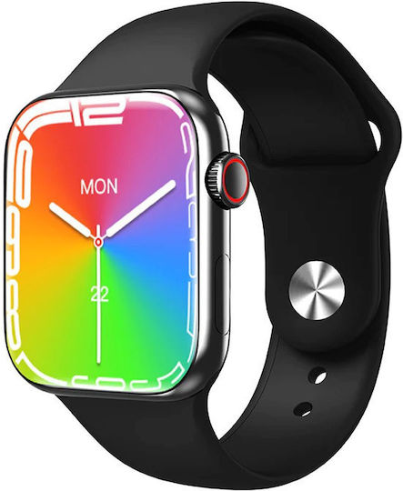 Z53 Aluminium 45mm Smartwatch with Heart Rate Monitor (Black)