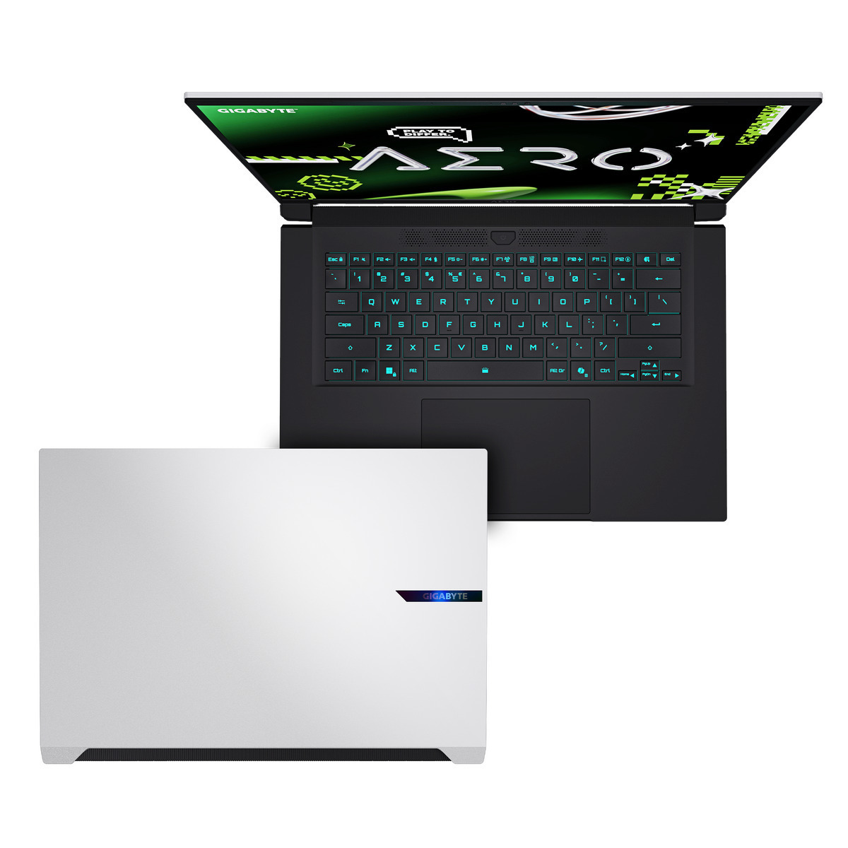 Gigabyte AERO X16 16" OLED QHD+ 165Hz (Ryzen AI 300 Series-7 350/16GB/1TB SSD/GeForce RTX 5060/W11 Home) Lunar White (US Keyboard) view 7
