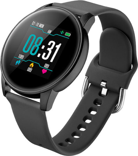 DAS.4 SG60 44mm Smartwatch with Heart Rate Monitor (Black) view 2