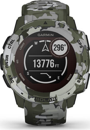 Garmin Instinct Solar 45mm Waterproof Smartwatch with Heart Rate Monitor (Lichen Camo) vue 7
