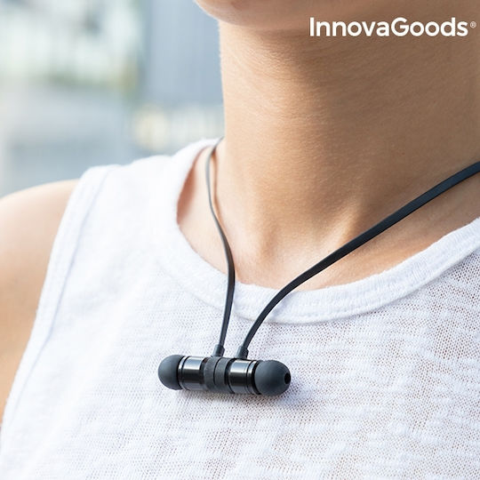 InnovaGoods Magnetic In-ear Bluetooth Handsfree Earphones with Sweat Resistance Black view 9